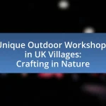Unique Outdoor Workshops in UK Villages: Crafting in Nature